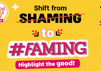 加入“FAMING”运动的标签来强调好的方面